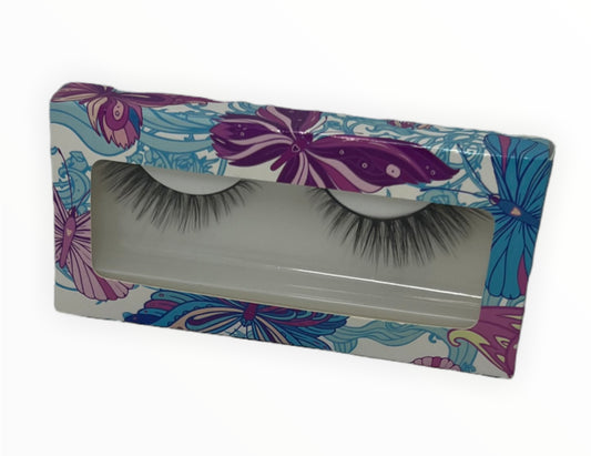 Purple Butterfly Paper Lash Boxes